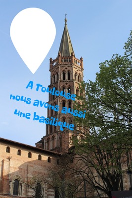 Toulouse basilique Fotomontāža