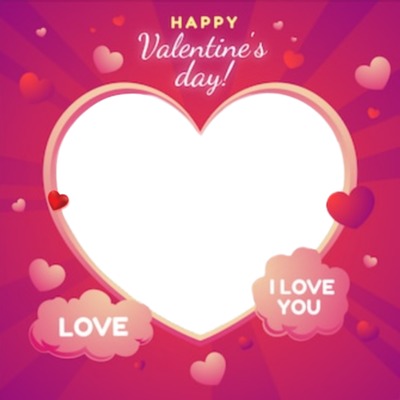 Happy Valentines day, love. Fotomontaggio