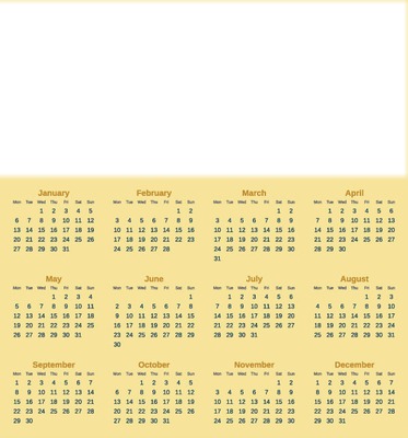 Calendario 2013 Fotomontáž