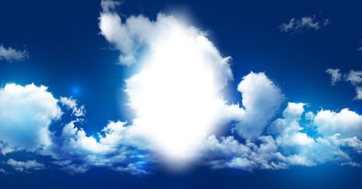 clouds Photo frame effect