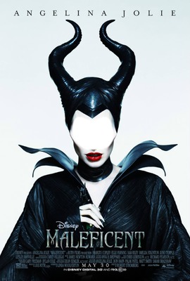 Maleficent disney Fotomontáž
