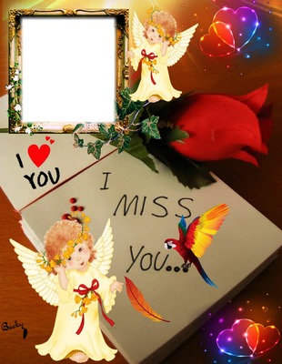 love you miss you Photomontage