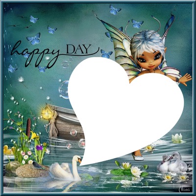 happy day Photo frame effect