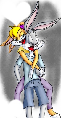 Lola Bunny end Bugs Bunny Love Fotomontagem