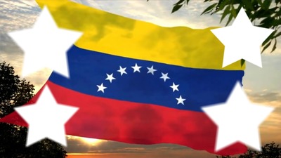 Bandera de Venezuela Fotomontasje