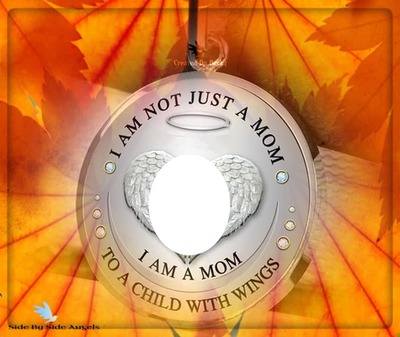 IM NOT JUST A MOM Photo frame effect