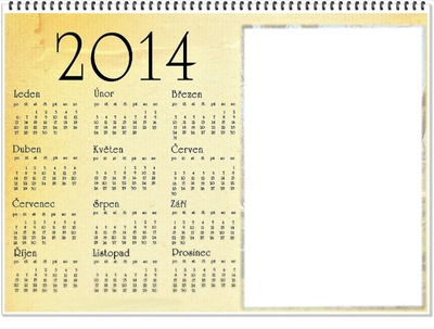 Kalendář 2014 Fotomontaža