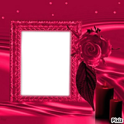cadre rose 1 Photo frame effect