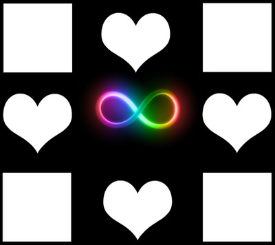 Rainbow infiniti Photo frame effect