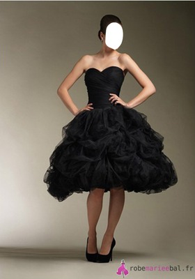 robe noir Fotomontage