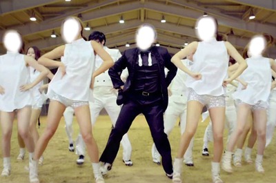 PSY - Gangnam Style Fotomontāža