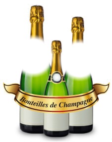 Champagne Photo frame effect