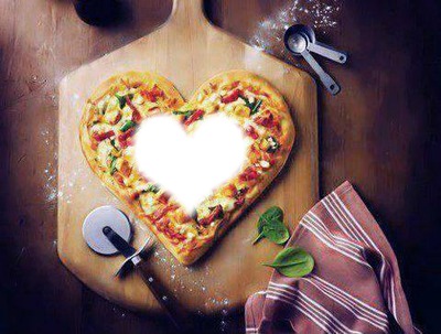 pizza love Фотомонтажа