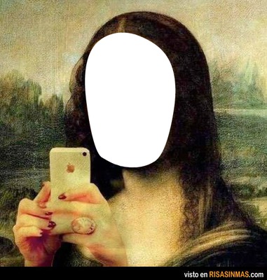 Mona Lisa'nın yüzü Фотомонтаж