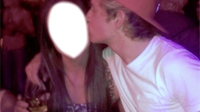 niall kissing Photo frame effect