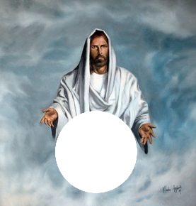 Jesus en espera Montaje fotografico