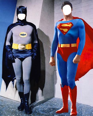 batman superman Montaje fotografico