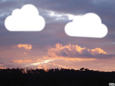 nuages Fotomontaža