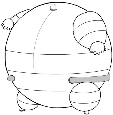 Inflated Astronaut フォトモンタージュ