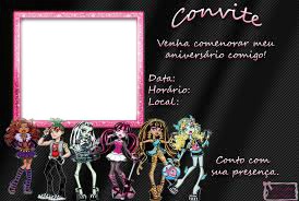 convite monster high Montage photo