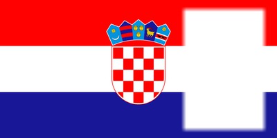 Croatia flag Photomontage