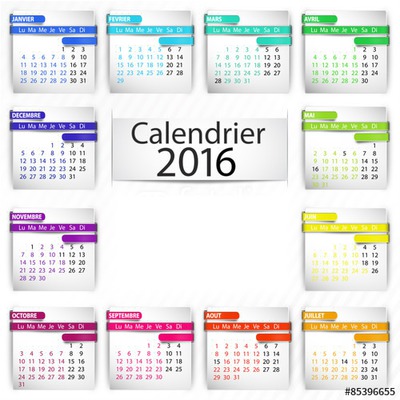 calendrier 2016 Fotomontaggio