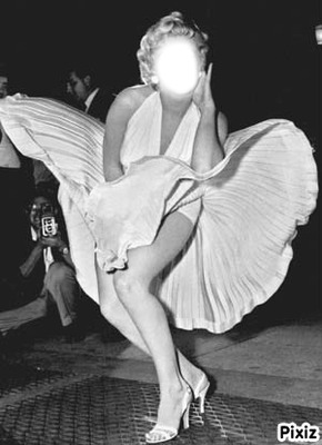 Marilyn Monroe Фотомонтаж