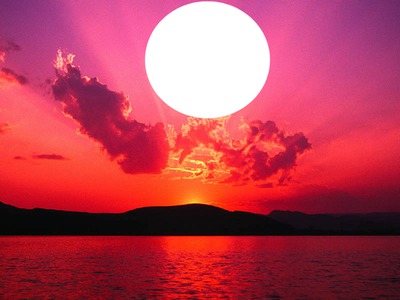 Sunset Photomontage