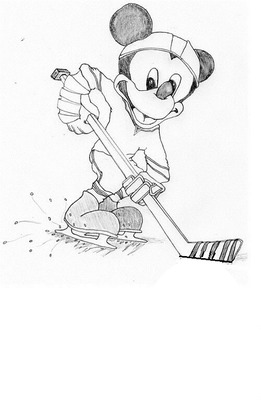 Eishockey Manga Fotomontaż