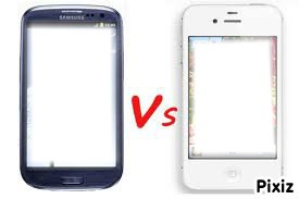 iphone vs s3 Fotomontagem