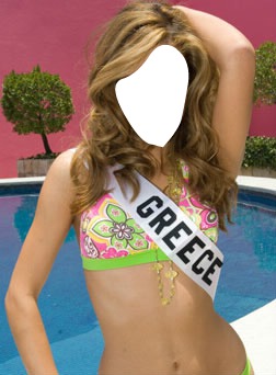 Miss Greece Fotomontāža