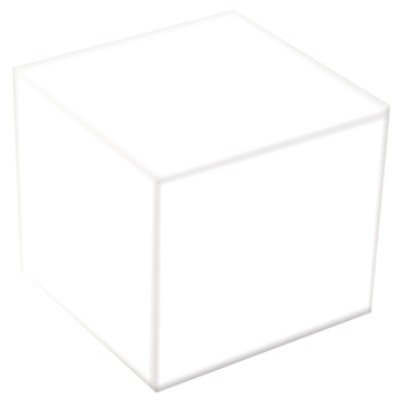 Cubo Blanco Fotomontaggio