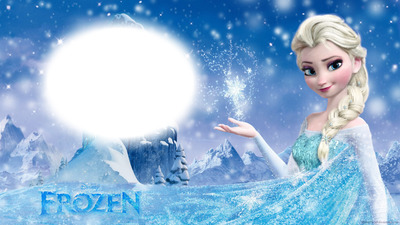 Elsa frozen Photo frame effect