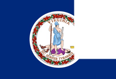Virginia flag Photomontage