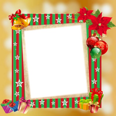 MERRY CHRISTMAS Photo frame effect