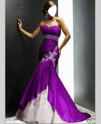 purpel dress ♥♥ Fotomontasje