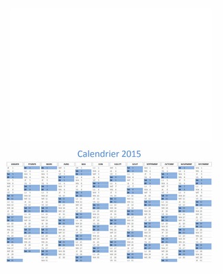 calendrier 2015 Fotomontaggio