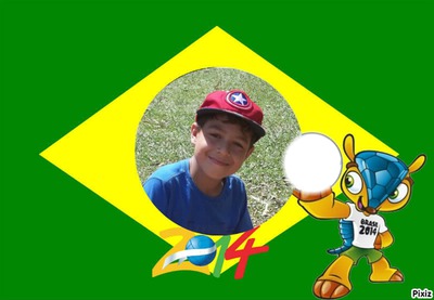 bola brasil fuleco Photo frame effect