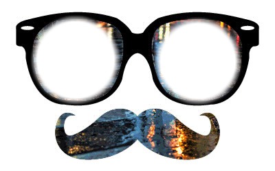 Lunettes Moustache Fotomontage