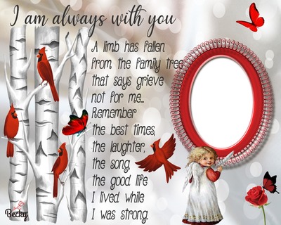 I'm always with you Photo frame effect