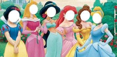 Disney princesses Fotomontāža