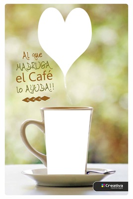 A MADRUGAR CON CAFE Y CARMENCITA Fotomontáž