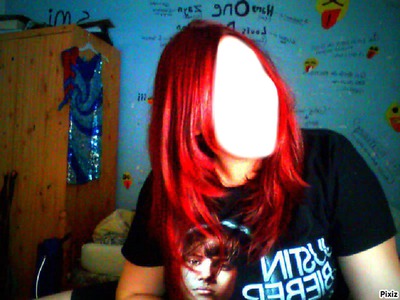 cheveux rouge Fotomontaža