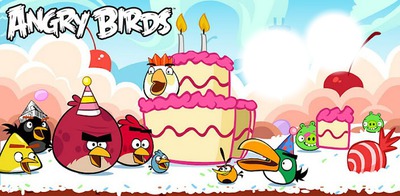 Anniversaire Angry Birds フォトモンタージュ