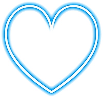 coração azul Fotomontaža