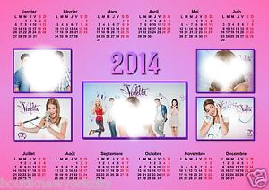 calendrier violetta Photomontage