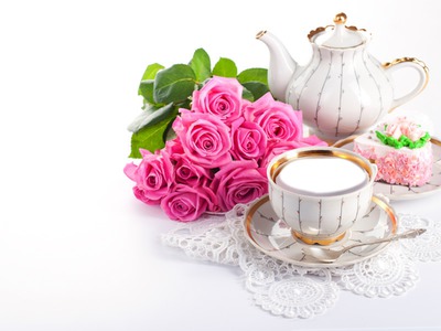 taza y flores Photomontage