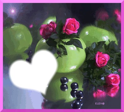 rosas ymialma corazon heart decorativo Fotomontáž