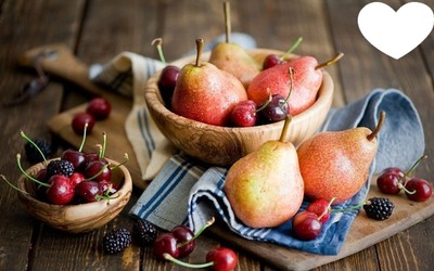 Table fruits Фотомонтажа