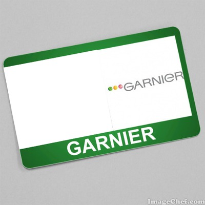 Garnier card Fotomontāža